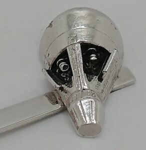 1960's Apollo Space Capsule Vintage Tie BAR Silver Lapel Pin Gemini Signed JP