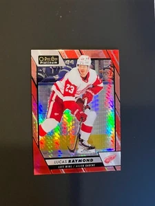 Lucas Raymond Red Prism 2023-2024 O Pee Chee Platinum /199 - Picture 1 of 2