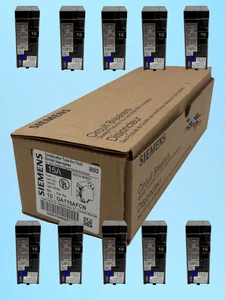 10 PCS Siemens QA115AFCN 15A 1-Pole Plug-On Neutral AFCI Circuit Breakers - UL L - Picture 1 of 10