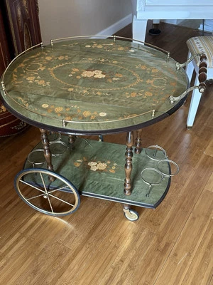 Carro de barra de té italiano vintage único (verde) ¡Excelente!! Foto 1 de 4