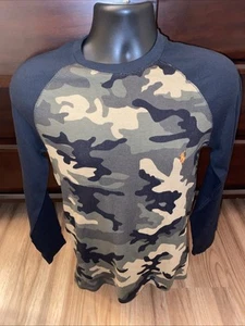 Men's Polo Ralph Lauren Camo / Black Long sleeve Waffle Thermal Size Small - Picture 1 of 6