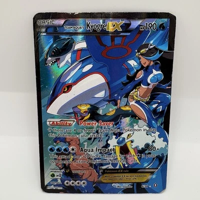 Pokémon TCG Team Aqua's Kyogre-EX Double Crisis Holo Card 6/34 HP - Image 1 of 4