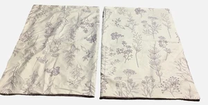 2 Fundas de Almohada Estampado Floral Lavanda y Blanco Estándar 20"x30" Bedsure 2 Caras - Imagen 1 de 7