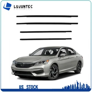 4 Fits 2016-2021 Honda Civic Sedan Window Weatherstrip Seal Belt with buckles - Picture 1 of 5