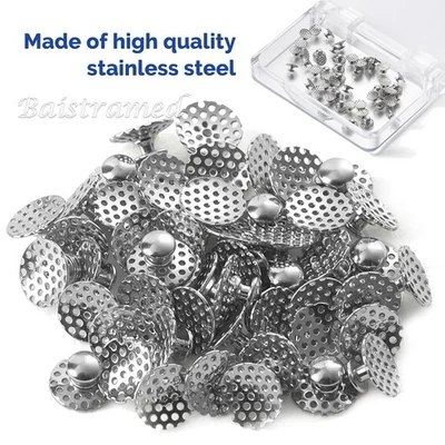 AZDENT Dental Orthodontic bondable Lingual buttons with Hole Round hollow base - Image 1 of 4