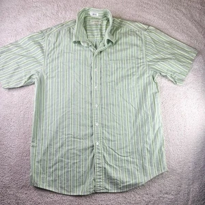Men's Cutter & Buck Size Large Striped Short Sleeve Button Up Casual Lighweight - Picture 1 of 5