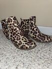 Women’s Ankle Booties Leopard Print- Barely Used!