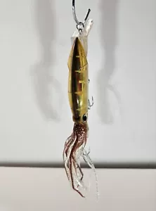 8” Suicide Squid Crankbait Trolling Casting Rubber Octopus Skirt Fishing Lure YB - Picture 1 of 7