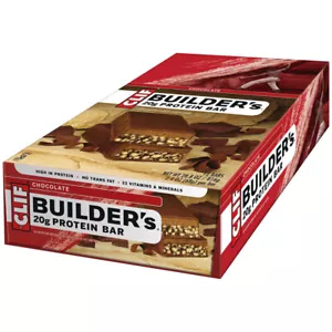 Clif Bar Builders 20g Protein bar Chocolate Box of 12 - Picture 1 of 2