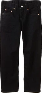 NWT LEVIS Boys Size 8 HUSKY BLACK Jeans 28x23 550 Relaxed Fit - Picture 1 of 1
