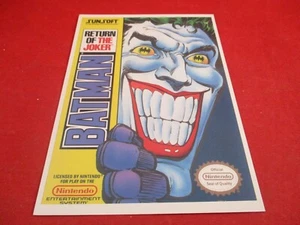 Batman Return of the Joker Nintendo NES Store Promo Display Card ONLY - Picture 1 of 2