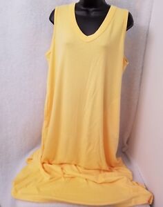 Comfort Choice Nightgown Dress Size M Womens Yellow