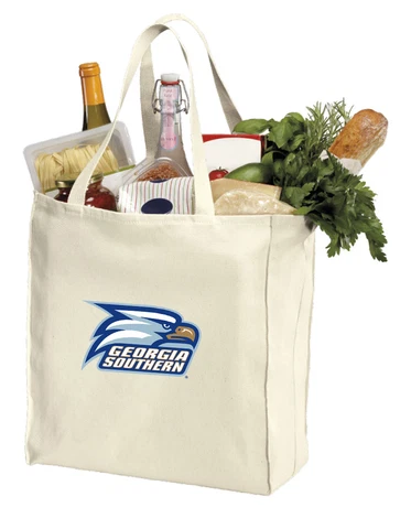 Georgia Southern Shopping Bags Eagles Grocery Bag  - STRONG NATURAL COTTON! Cover