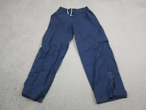 Vintage NIKE Pants Youth Large Blue Athletic 90s Nylon Windbreaker Boys - Picture 1 of 17