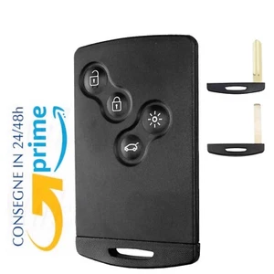 ✅GUSCIO CHIAVE TELECOMANDO SCHEDA 4 TASTI PER RENAULT MEGANE CLIO SCENIC CAPTUR - Foto 1 di 5