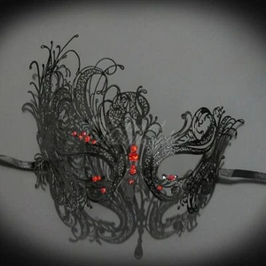 Couple's Masquerade Masks | Wolverine Masquerade Masks Red/Black - Picture 1 of 4