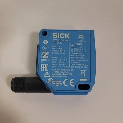 SICK DISTANCE SENSOR WTT12LC-B2563 - 3800MM - Image 1 of 4