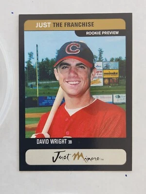 2002 Just Minors the Franchise Preview Prototypes Black David Wright Rookie RC - Image 1 of 2
