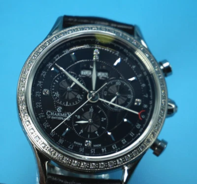 Charmex of Switzerland s2866 relógio masculino cronógrafo de quartzo fabricado na Suíça - Imagem 1 de 4