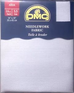 DMC NEEDLEWORK FABRIC 14" x 18" 35 x 45 cm - Picture 1 of 2