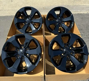 18” Dodge Ram Rebel 1500 Factory OEM wheels Rims black 2018 2019 2020 2021 - Picture 1 of 10