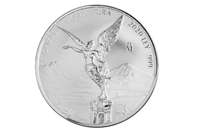 5 OZ Oncia Argento Silver Reverse Proof Libertad Dea Vittoria Messico 2020 - Immagine 1 di 2