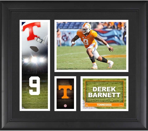 Derek Barnett Volunteers Framed 15x17 Player Collage - Fanatics Cover