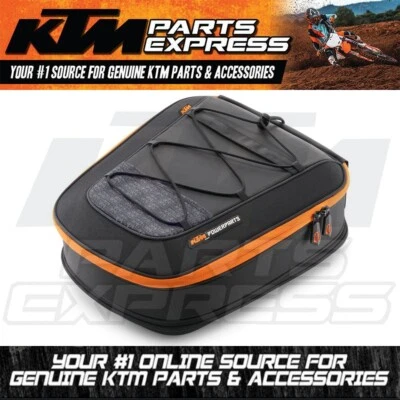 BOLSA TRASERA KTM NEGRA AMPLIABLE DE 12L A 18L 200 250 350 390 60012978100 NUEVA Foto 1 de 4