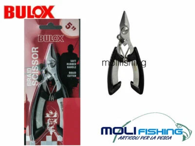 BULOX FORBICE PER MULTIFIBRA BRAID SCISSOR 5" PESCA SPINNING-TRAINA ERGONOMICA - Immagine 1 di 2