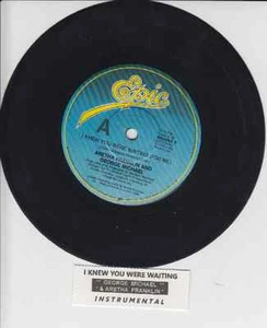 GEORGE MICHAEL ARETHA FRANKLIN I knew you were waiting 7" 45 + juke title strip - Picture 1 of 2