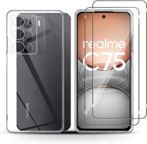 COVER CUSTODIA PER REALME C75 4G + PELLICOLA VETRO TEMPERATO DISPLAY 9H - Imagen 1 de 11