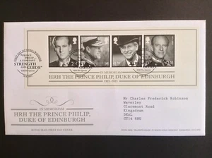 GB 2021 Duke of Edinburgh M/Sheet on Typed Address First Day Cover Windsor S/H/S - Picture 1 of 1