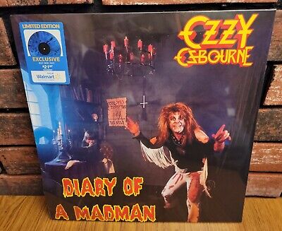Ozzy Osbourne Diary Of A Madman LP Walmart Exclusive Blue Swirl Vinyl New/Sealed • 29.99€