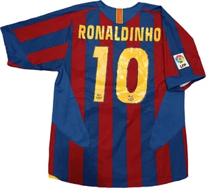maglia calcio vintage Barcelona Nike Ronaldinho 2005 2006 Home TOTAL 90 Barca - Imagen 1 de 11