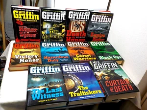 LOT OF 11 W.E.B. GRIFFIN & WM BUTTERWORTH ASSORTED HARD COVER BOOKS - Imagen 1 de 7