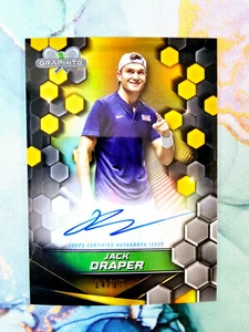 Jack Draper Gold On Card Auto /25 2024 Topps Grafite Tennis - Foto 1 di 2