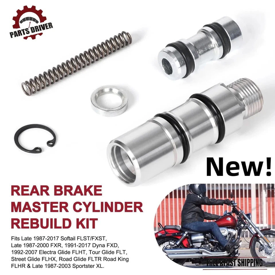 Fit Harley NO#DS-195059 42382-87 Rear Master Cylinder Rebuild Kit Foto 1 de 4