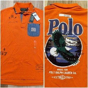 ¡NUEVO CON ETIQUETAS! Camisa Polo Country Ralph Lauren Eagle Deportista Rugby-Muestras a Cuadros-$198 - Imagen 1 de 11