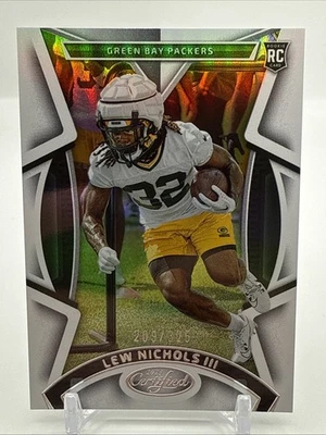 2023 Panini Certified - Lew Nichols III Silver Mirror Holo /325 #134 Packers - Image 1 of 4