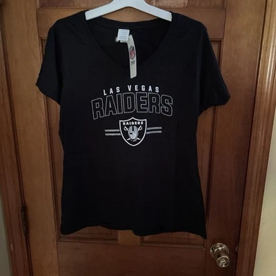 Camiseta negra del equipo de la NFL para mujer de los Raiders de Las Vegas talla XL nueva con etiquetas Foto 1 de 4