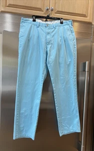 POLO BY RALPH LAUREN ( R L CO.). PANTS MENS COTTON CLASSIC CHINOS WAIST 38" BLUE - Picture 1 of 15