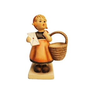 Hummel Figurine Meditation 13/0 Goebel West Germany Mid-century Girl Basket  - Picture 1 of 4