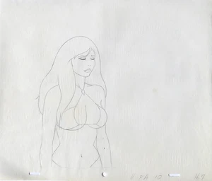 FIRE & ICE: ORIGINAL ANIMATION PRODUCTION DRAWINGS (w/ Free Autograph) - Picture 1 of 1