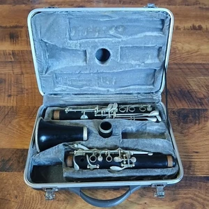 Clarinete Estudiante Viento de Madera Instrumento Musical con Estuche Rígido para Piezas o Reparación  - Imagen 1 de 7