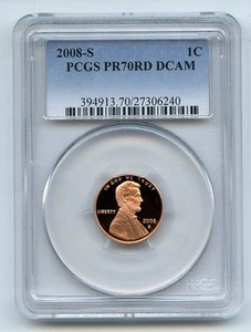 2008 S 1C Lincoln Cent PCGS PR70DCAM - Picture 1 of 1
