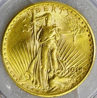 1914-S $20 gold Saint Gaudens Double Eagle PCGS MS64 - Image 1 of 4