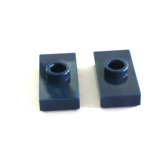 LEGO® 15573 6092588 Fliese 1x2  mit Noppe - dunkelblau 2 Stück NEU - Bild 1 von 1
