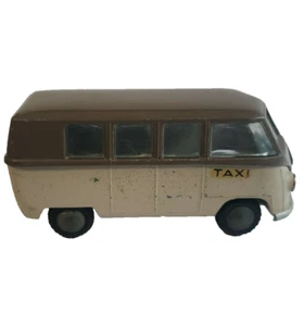 Tekno Volkswagen VW Taxi Bus Van Denmark 410 Tan Brown Vintage Diecast Danish - Picture 1 of 12
