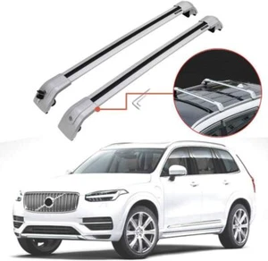 2Pcs Lockable Roof Rail Racks Crossbars Cross Bars Fits for Volvo XC90 2016-2025 - Picture 1 of 9