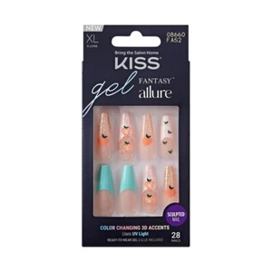 KISS GEL FANTASY ALLURE 28 COLOR CHANGING NAILS GLUE INCLUDED - #FA52 - Picture 1 of 7
